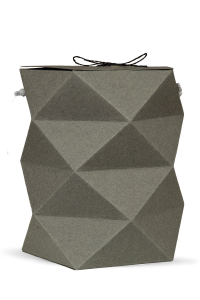 Papierurne Kansha Origami Grau