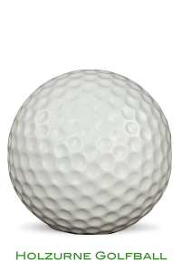 Holzurne Golfball